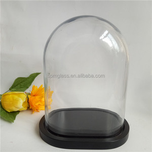 Campana di Vetro Ovale Moderna con Base, <span class=keywords><strong>Vaso</strong></span> da Tavolo Artigianale Ecologico - Product Image 2