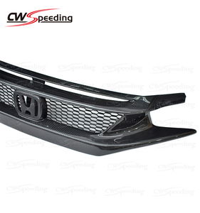 Parrilla Delantera de Fibra de Carbono Estilo CWS-CA <span class=keywords><strong>2016</strong></span> 2017 para HONDA CIVIC X 10ª Generación, Kit de Carrocería - Product Image 4
