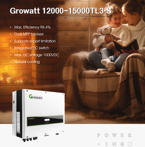 Growatt 15000TL3-S salida Triple 15KW red atado 2 MPPT Trackers inversor Solar - Product Image 4