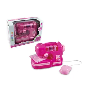 Neueste elektrische Mini-Spielzeug nähmaschine mit Lichtern und Musik für Mädchens pielzeug