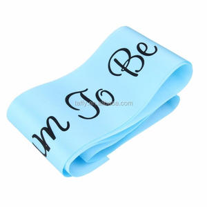 Boy Girl Party Decoration pink Blue White <strong>Mum</strong> <strong>to</strong> <strong>Be</strong> Sash Baby Shower Party Decoration Supplies - Product Image 6