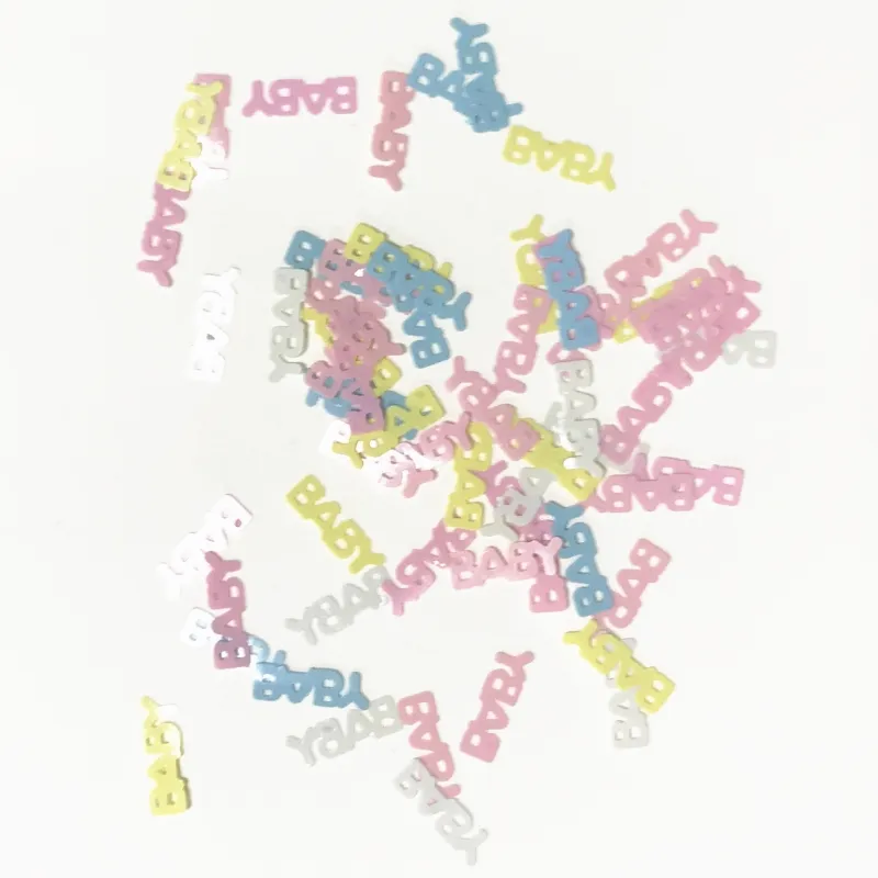 PVC Colorful Baby Confetti, Party Celebration Confetti