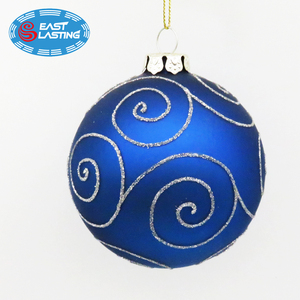 Ornamento di natale fatto a mano con bule del lago personalizzato appeso ornamenti per l'albero di natale con palline di vetro colorate