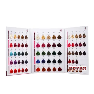 2019 catálogo de cores de salão profissional, gráfico de cores de cabelo para tintura de creme/cabelo