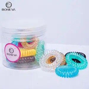 Waterproof Spiral Hair Band elastic hair tie bracelet Ponytail Holders Traceless Hair ring