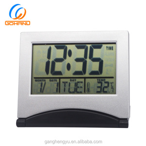 <strong>Small</strong> Size Folding <strong>LCD</strong> Desktop <strong>Clock</strong> Digital Calendar <strong>Display</strong> Table Desk <strong>Clock</strong> - Product Image 3