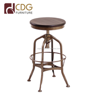 Tabourets de bar Lumisource de gros, style vintage, pour café, pâtisserie, comptoir, réglables, pivotants, 26 pouces, grand choix