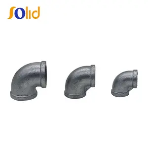 En 10242 Hot Dipped Galvanized Malleable Iron Pipe Fitting 90 Elbow