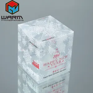 2021 Custom Printing Luxury Su-pack Factory Custom Folding PET PVC PP Acetate plastic boxes
