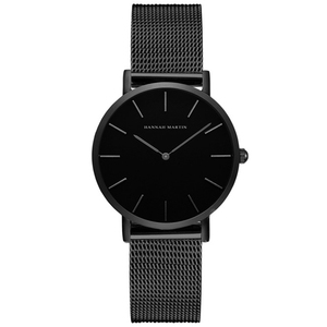 Montre-Bracelet pour Femmes Hannah Martin, Mouvement à Quartz Japonais, en Maille d'Acier Inoxydable Or Rose, Étanche et de Haute Qualité - Product Image 3