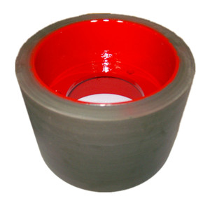 6 Zoll SBR Reisschalen-Gummi walze, braune Gummi walze - Product Image 1
