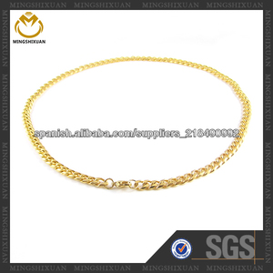 Acero inoxidable Dorado cadena del encintado de la pareja - Product Image 1