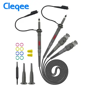 Cleqee 2PCS P6060 आस्टसीलस्कप जांच DC-60MHz स्कोप क्लिप जांच 60MHz Tektronix के लिए हिमाचल प्रदेश X1/X10