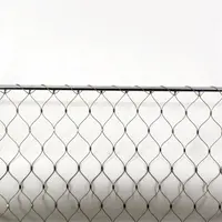 工場304316L鳥小屋動物園メッシュバードケージ用高強度ステンレス鋼ケーブルワイヤーロープネット溶接メッシュ織りシルバー