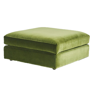 Canapé ottoman carré en tissu velours chic moderne, canapé en acier inoxydable capitonné, canapé pour salon - Product Image 3