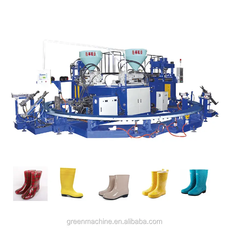 Fashion double colors pvc rain boot moulding machine/gumboot making machine