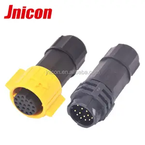 Jnicon M19 push lock male female 16 pin waterproof connector