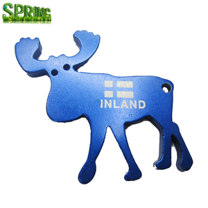 Moda vaca llavero Bull llavero abridor (Finlandia bandera logo) - Product Image 1