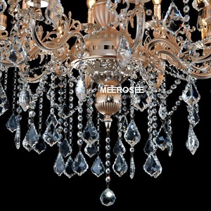 Lustre en cristal MEEROSEE en or rose, grand lustre classique MD3134SG - Product Image 6