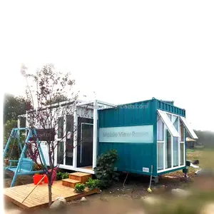 Luxe Living 20ft container huis voor familie gemodificeerde thuis met veranda premade in fabriek