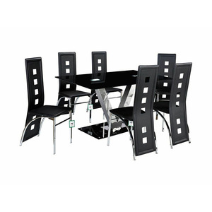 Juego de mesa de comedor de <span class=keywords><strong>metal</strong></span> antiguo rústico <span class=keywords><strong>Industrial</strong></span> con 6 sillas - Product Image 3