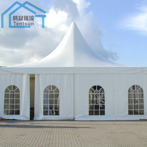 Facile à assembler tente de pagode de belvédères, pas cher 6x6 m jardin pagode tentes blanc - Product Image 1