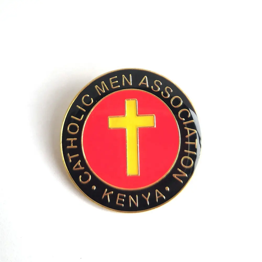 Metalen Reliëf Logo Kenia Katholieke Vereniging Veiligheid Pin Badge