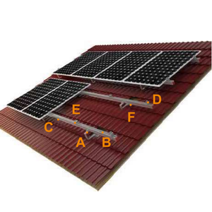 <span class=keywords><strong>Support</strong></span> de fixation <span class=keywords><strong>plat</strong></span> SOEASY pour panneaux solaires photovoltaïques sur toiture métallique - Product Image 6