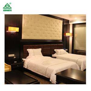 Hotel muebles de dormitorio antiguo doble cama con iluminado cabecera - Product Image 4