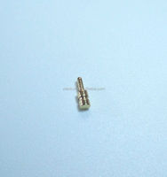 Piezas de torno de metal de latón chapadas en oro de precisión para conector de PCB