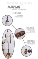 Demi-échelle sans tête recouvert de tissu femme robe forme lin femmes Mannequin torse avec bras en bois