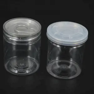 High quality round square 100ml 320ml PET aluminum easy open end can with screw cap