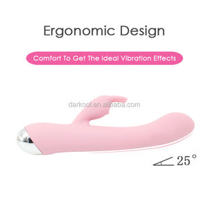 Son güçlü ısıtmalı manyetik şarj edilebilir seks oyuncakları ile kadın G Spot vibratör tavşan çift titreşim seks ürün için pembe - Product Image 5