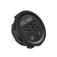 Voltímetro Digital para motocicleta, medidor de voltaje de 12-24V con pantalla LED