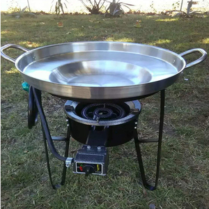 23 "de calidad Superior de la sartén profunda de acero inoxidable brillante chef mexicano Pan Disco Para Discadas - Product Image 5
