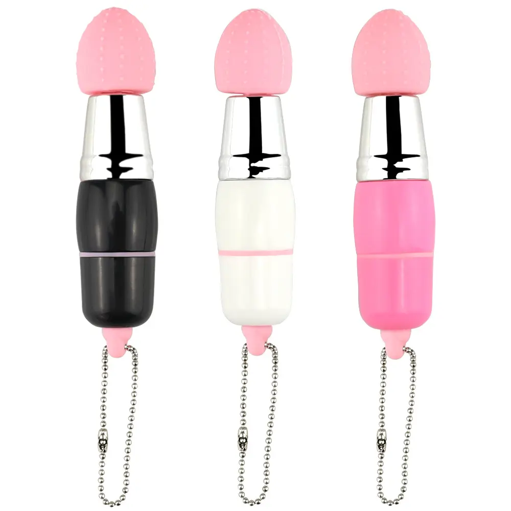 Mini Vibrator Mushroom Key Chain Tongue Vibrator Wholesale Sex Toy Drop Shipping Female Massage Bullet AV Wand Vibrator