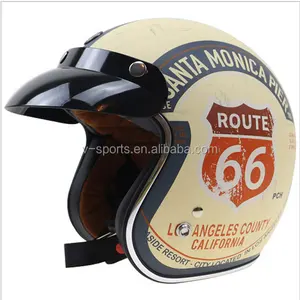 ECE retro open face high quality motorcycle helmet vintage open face helmet for European Market
