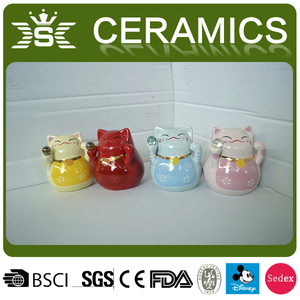 Mini <span class=keywords><strong>tirelire</strong></span> en céramique japonaise de haute qualité Lucky Cat Design pour les enfants - Product Image 5