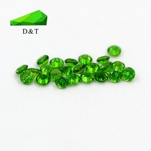 Bonne qualité à facettes semi-précieuses pierres précieuses vertes en vrac en gros fabrication de bijoux <span class=keywords><strong>diopside</strong></span> de <span class=keywords><strong>chrome</strong></span> naturel - Product Image 2