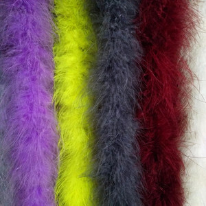 Ourwarm — Boa en plumes marabi 6 pieds, artisanat Long, garniture à coudre, nœuds de cheveux, Costume de fête de mariage, Halloween - Product Image 3