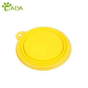 Campione gratuito <span class=keywords><strong>tasca</strong></span> pieghevole in Silicone da viaggio cibo per animali ciotola per cani da viaggio pieghevole in Silicone da 350ml ciotole e mangiatoie per animali domestici 100 pezzi arrotondati - Product Image 6