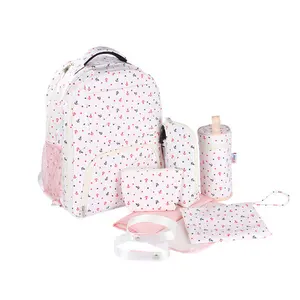고품질 아기 기저귀 가방 맞춤형 기저귀 가방 세트 프로모션 캔버스 미라 배낭