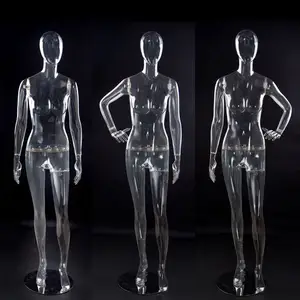 XINJI Vendita Diretta Della Fabbrica Migliore Qualità ABS Trasparente Manichino di Plastica Trasparente Full Body Mannequin Femminile