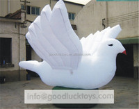 Ballons de publicité gonflables en forme d'oiseau géant blanc colombe pour décorations de fête en plein air Oiseau de la paix