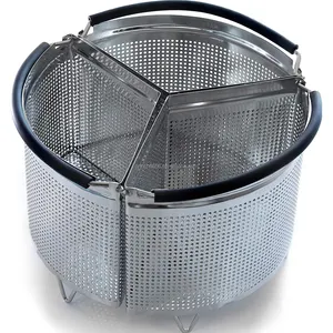 3 pezzo Diviso Steamer Basket per Pentola A Pressione Compatibile con Pentola A Pressione Accessori Filtro Inserto Può Cucinare 3-in-1