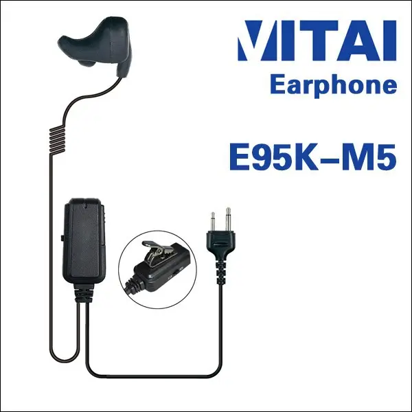 VITAI E95K-M5 양방향 라디오 이어폰 뼈 전도 유형 무전기 이어폰