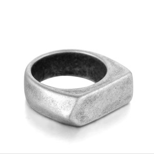 Stainless Steel Rectangle Prim <strong>Circle</strong> <strong>Ring</strong> - Product Image 2
