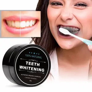 Heißer Verkauf Schöne Lächeln Zähne Bleaching Produkte Holzkohle Zahn Aktivkohle Pulver 30g