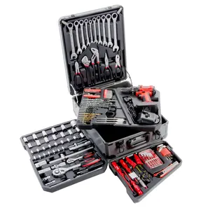 166pc Akku-bohrschrauber & Buchse Aluminium Fall tool Kit