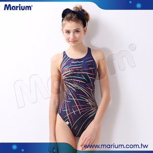 ชุดว่ายน้ำวันพีซผู้หญิงเซ็กซี่ รุ่น Marium 2016 สำหรับการแข่งขัน - Product Image 3